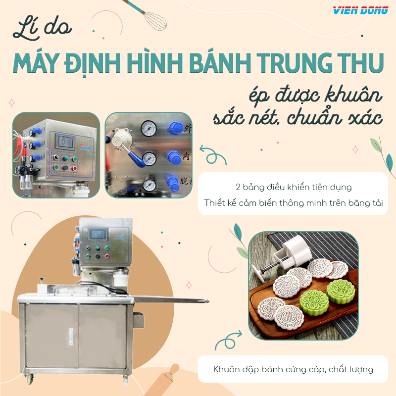 Máy định hình bánh trung thu