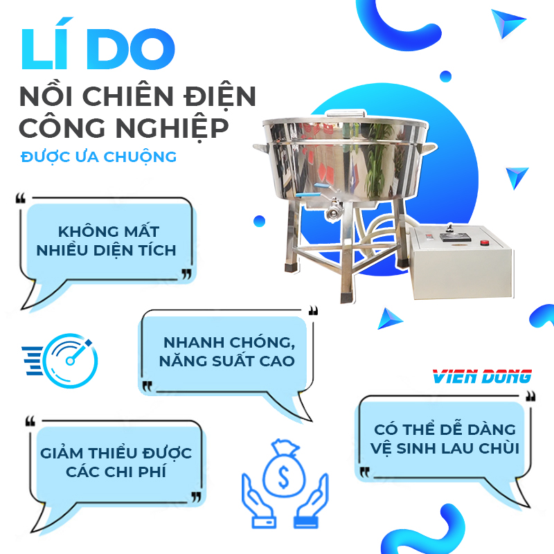 Lý do nồi chiên điện công nghiệp được ưa chuộng