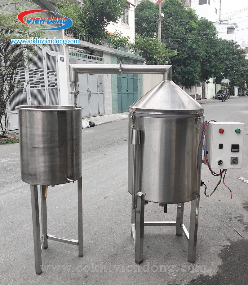 nồi nấu rượu bằng điện 50kg