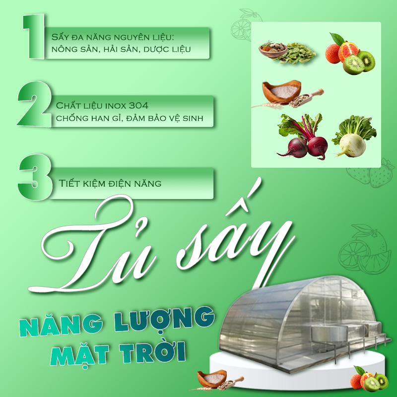 Nhà sấy thuốc bắc năng lượng mặt trời